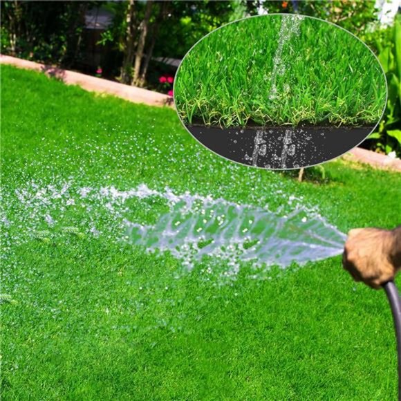 Artificial Grass Turf for Pet Dogs 3' x 5', Fake Grass Lawn with Drain Holes - Picture 4 of 7